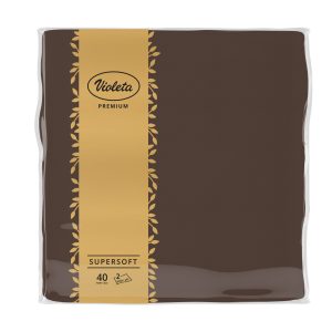 Violeta salvete Premium 40/1 2sl 38*38 smeđe