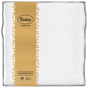 Violeta salvete Premium 40/1 2sl 38*38 bijele