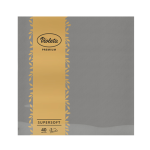 Violeta salvete Premium 40/1 2sl 38*38 sive