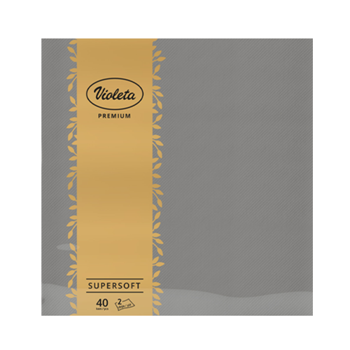 Violeta salvete Premium 40/1 2sl 38*38 sive