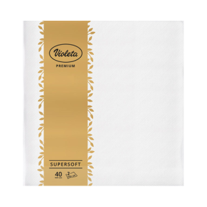 Violeta salvete Premium 40/1 2sl 38*38 bijele