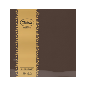Violeta salvete Premium 40/1 2sl 38*38 smeđe