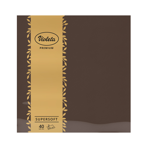 Violeta salvete Premium 40/1 2sl 38*38 smeđe
